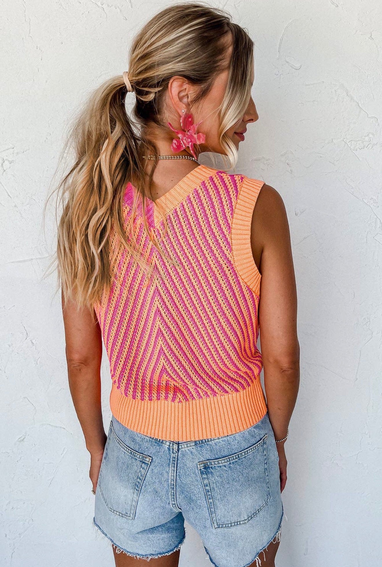 Sunset Sorbet Sweater Tank