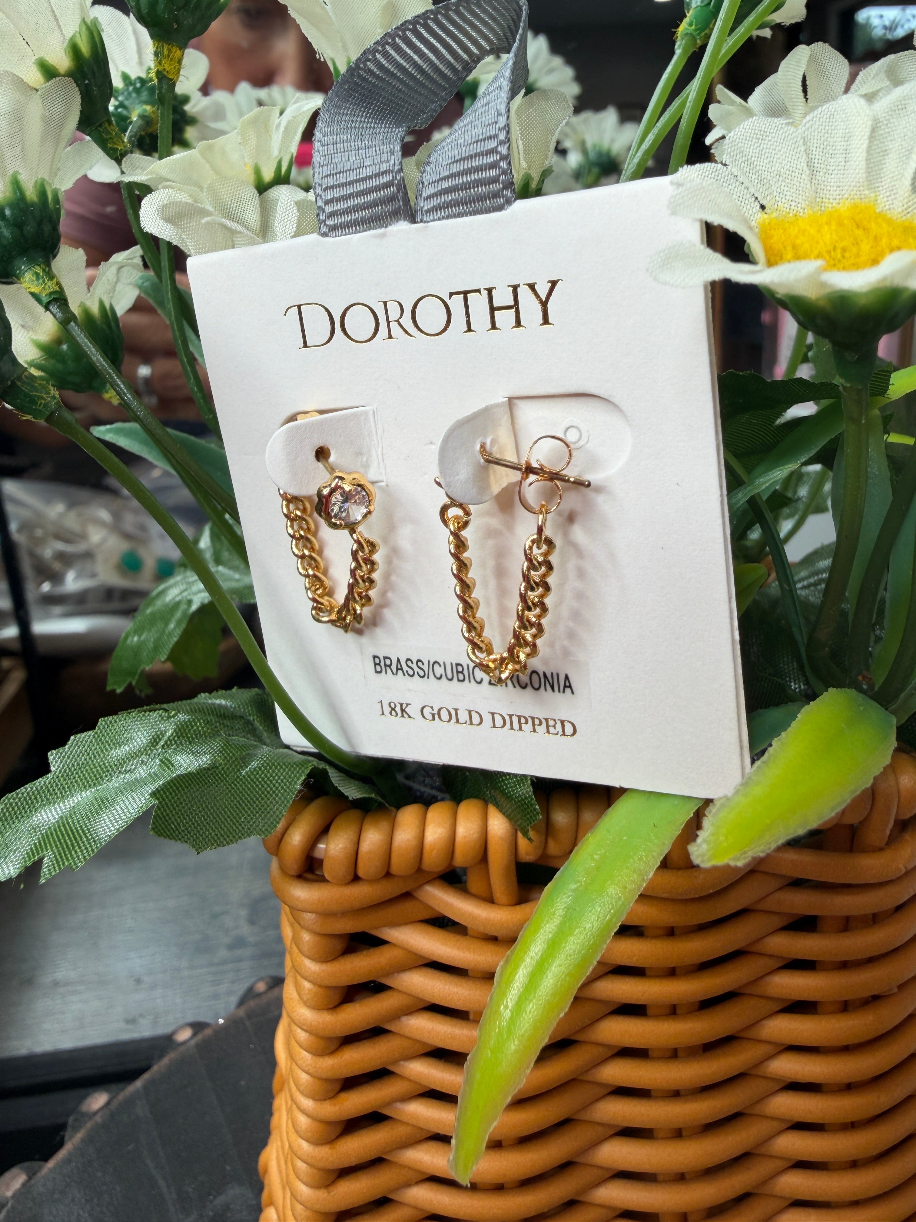 Linked in Gold Earrings