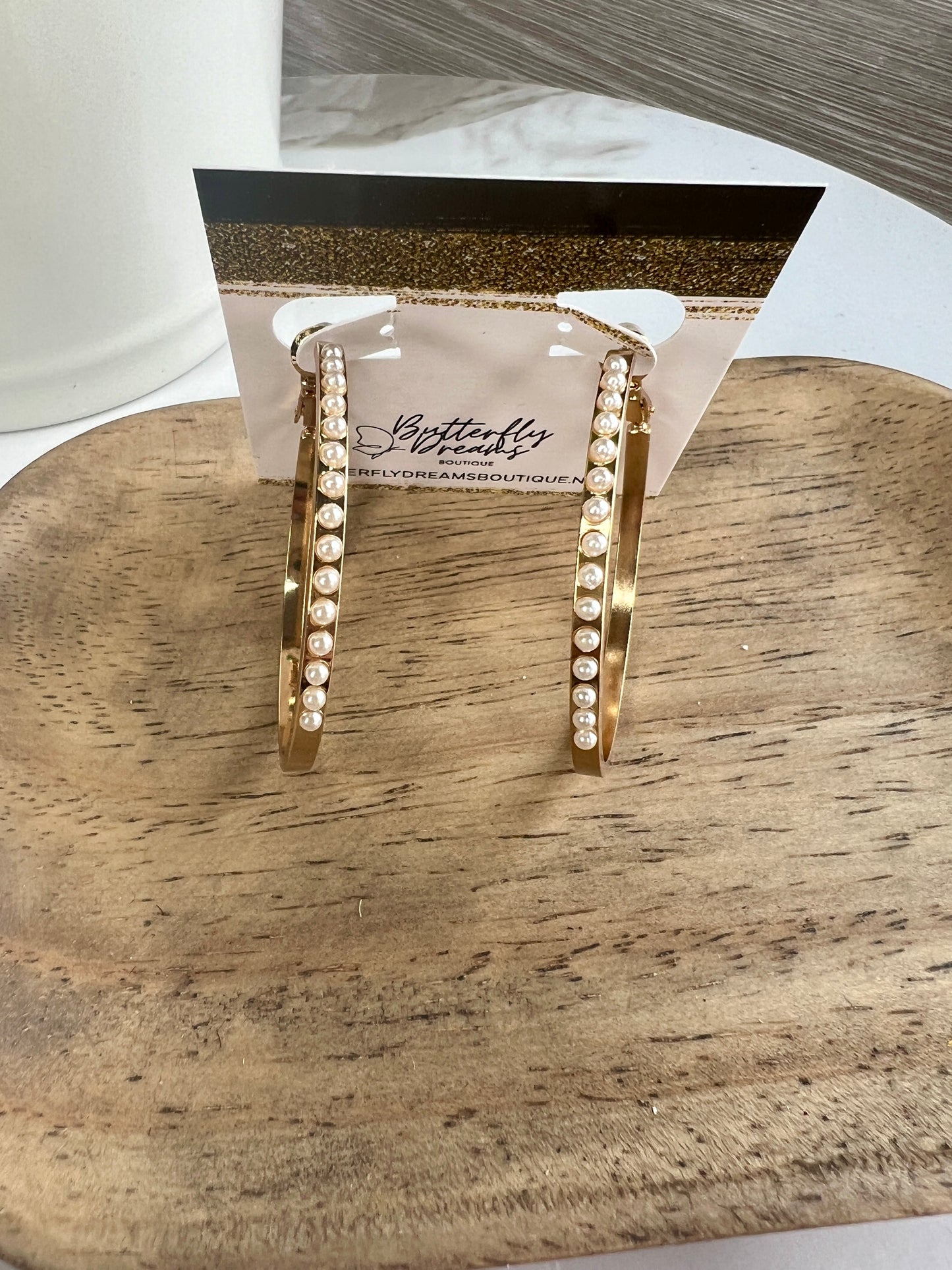 Pearl Hoops