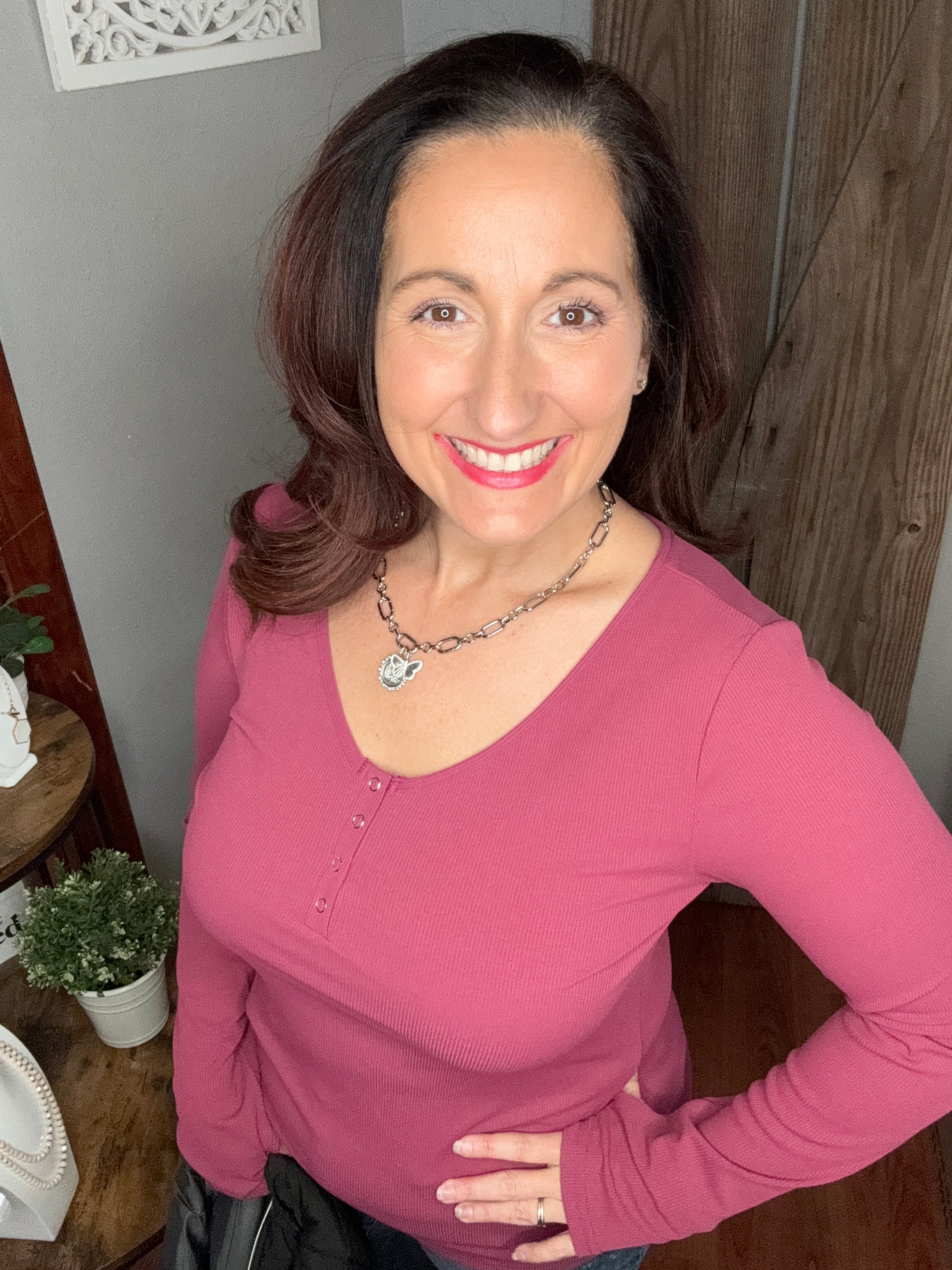 Brooklyn Snap Henley