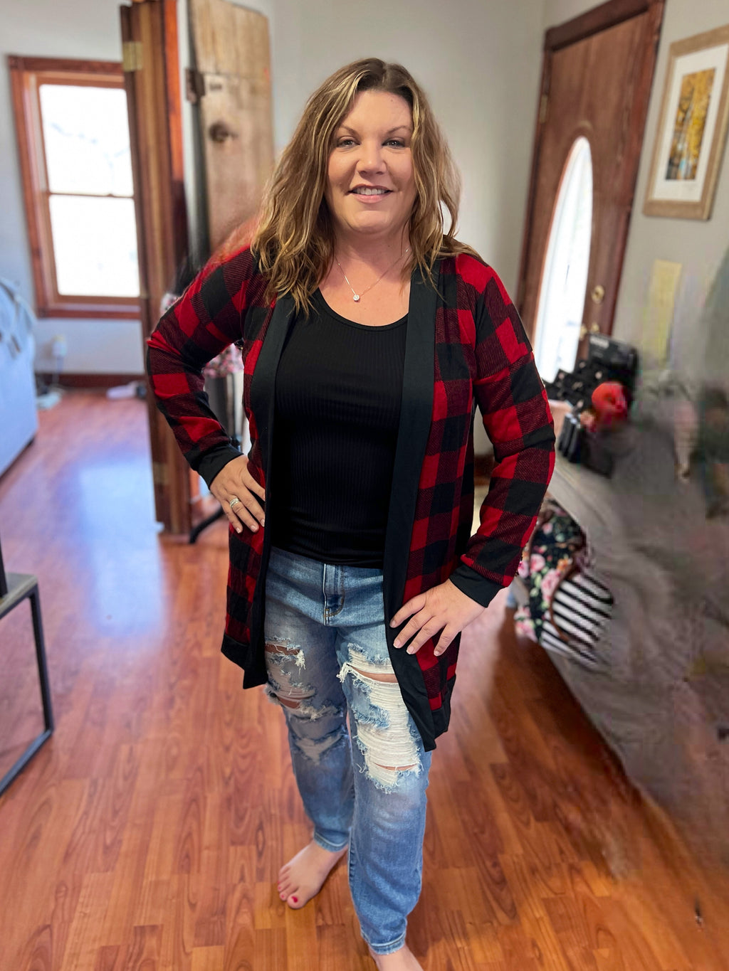 Buffalo Plaid Cardigan