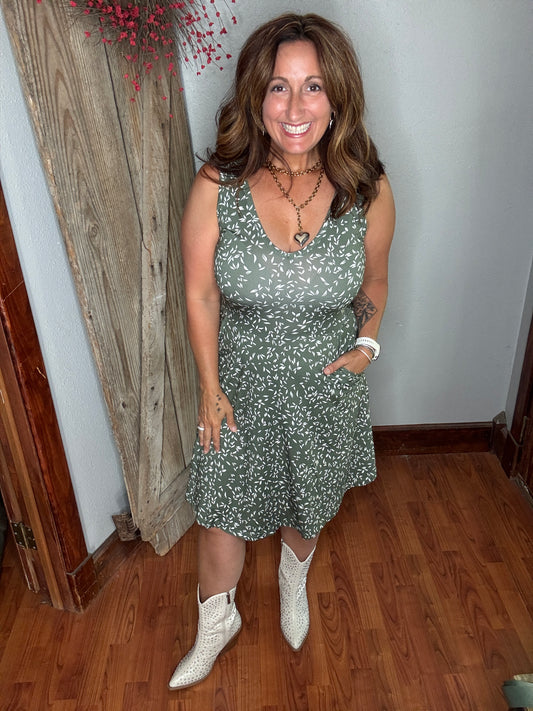 Sage in the Sun Dress