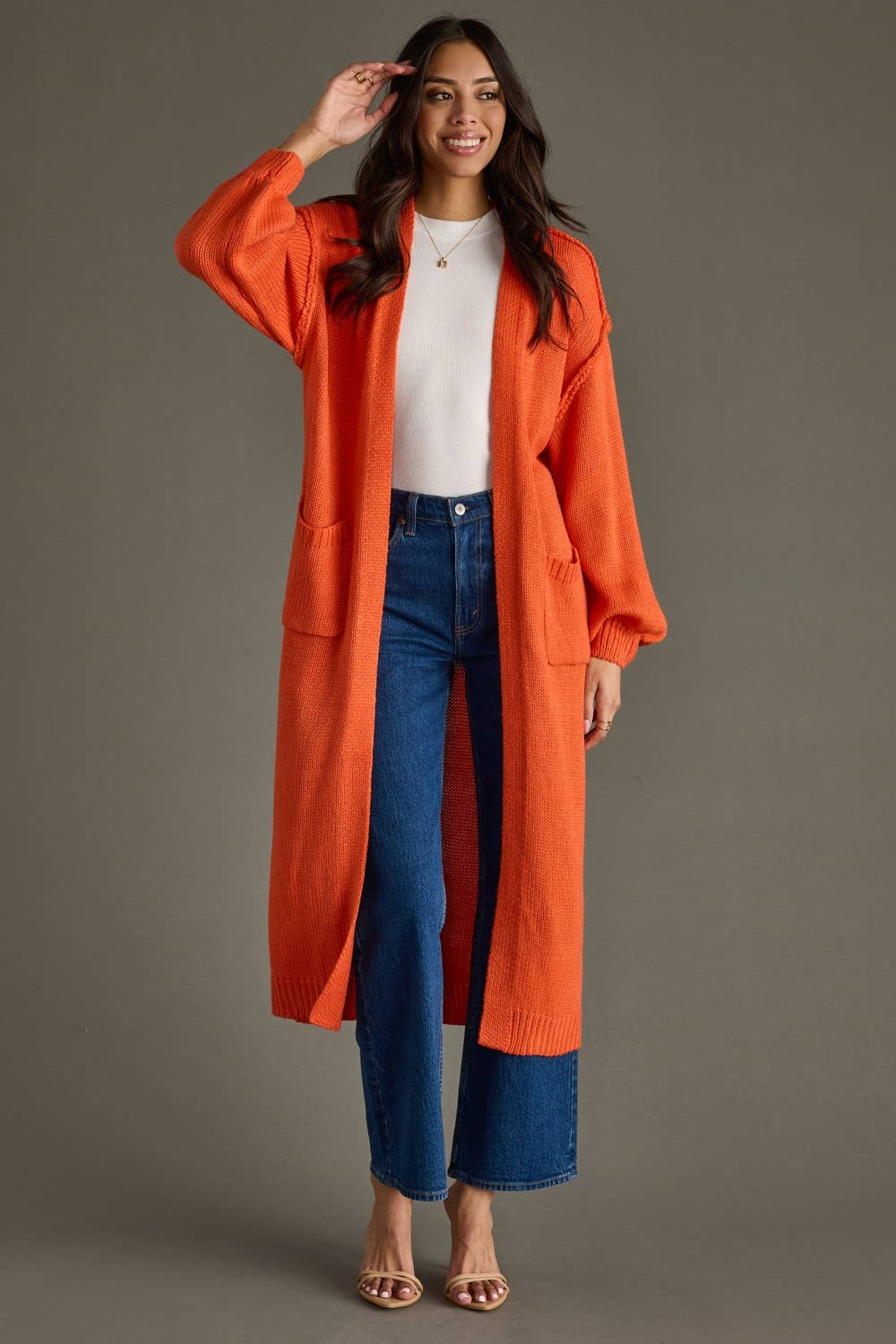 Main Character Energy Duster- Orange