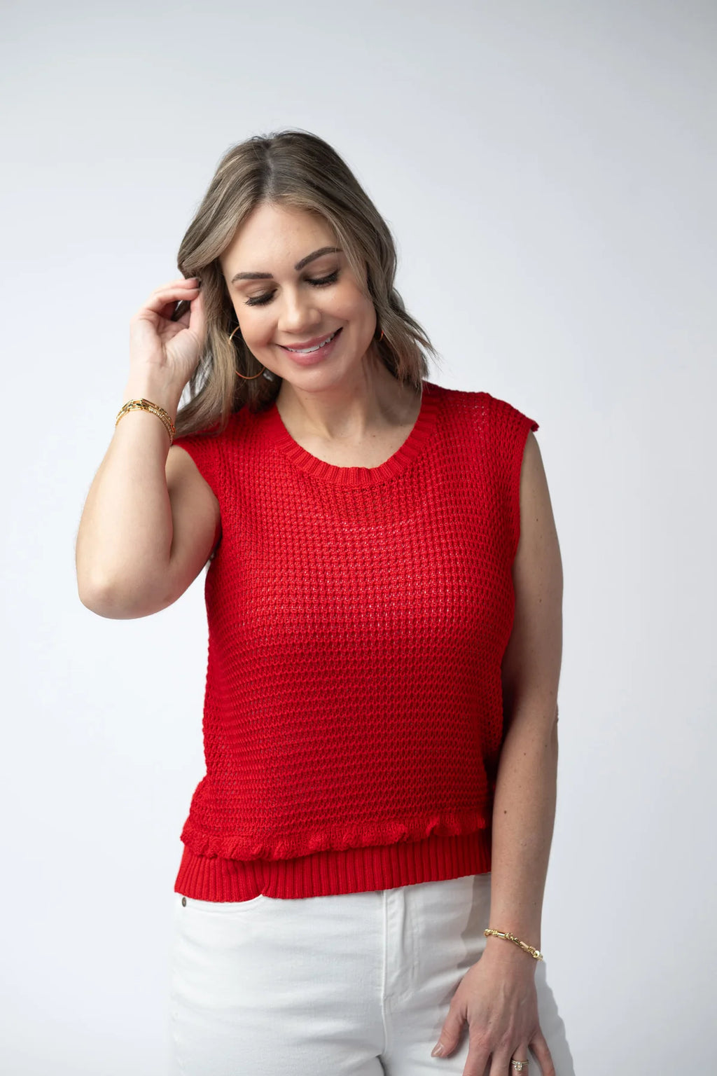 Amaya Open Knit Top