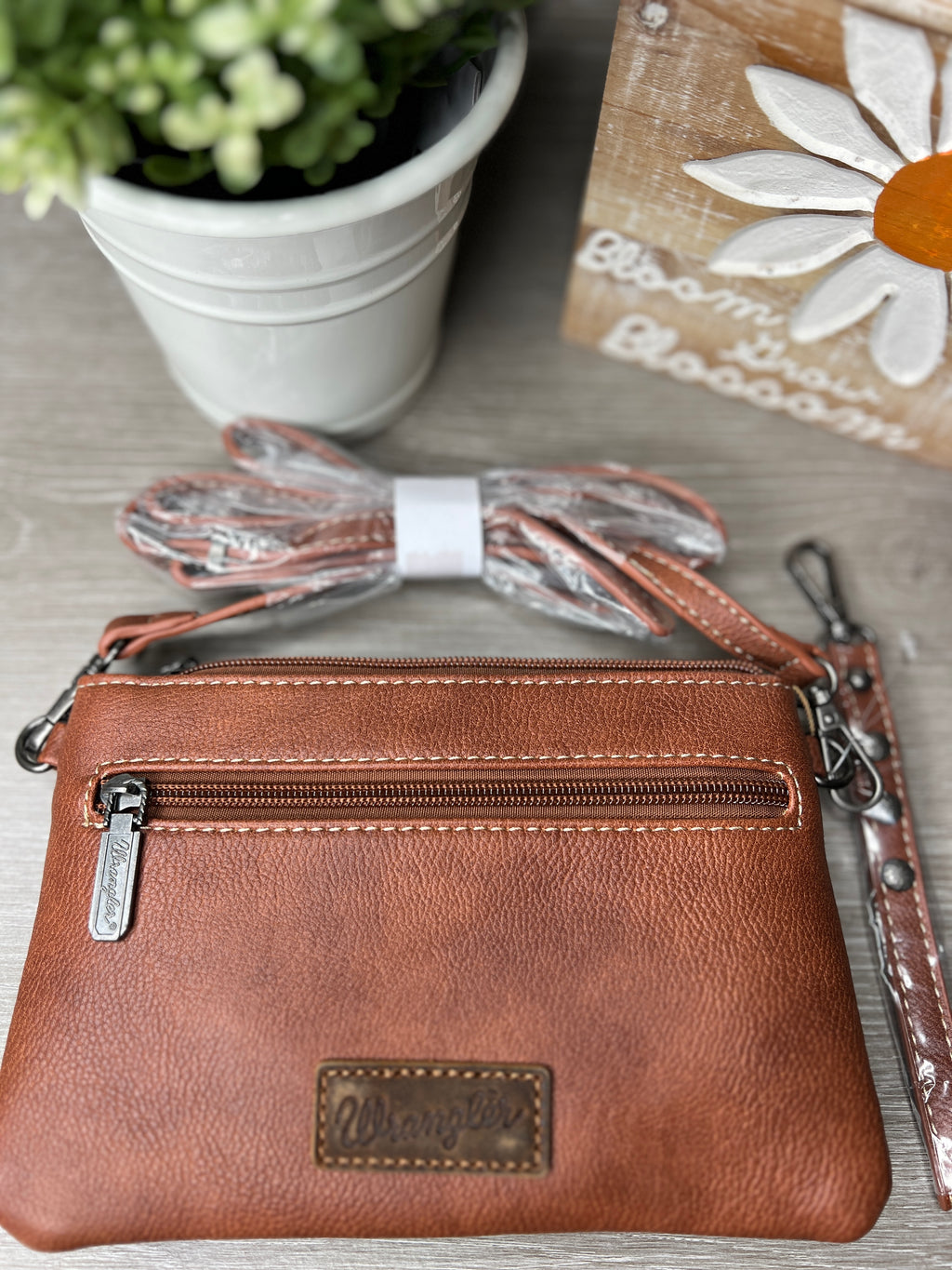 Wrangler Floral Embossed Crossbody