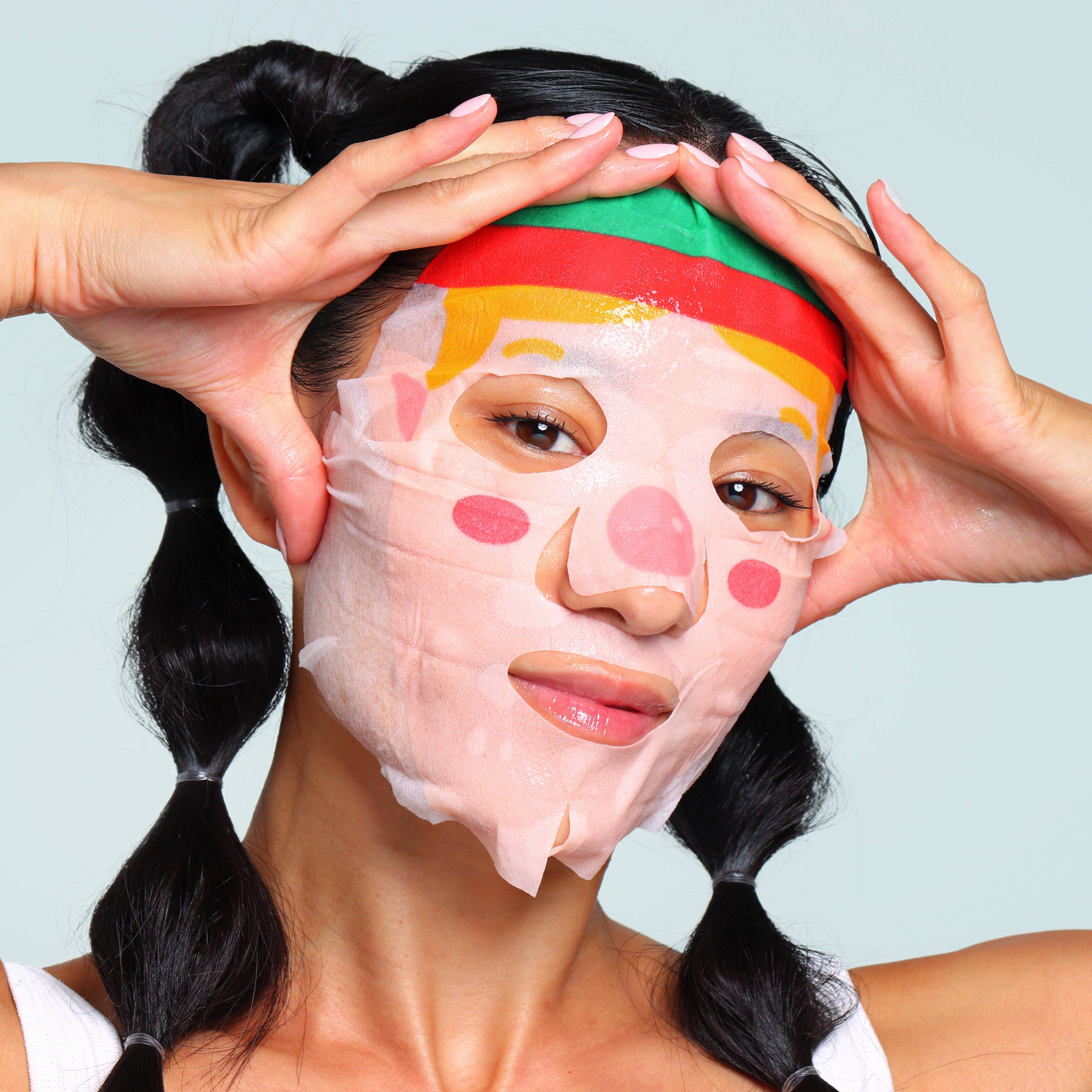 Christmas Holiday Santa's WorkShop Facial Mask