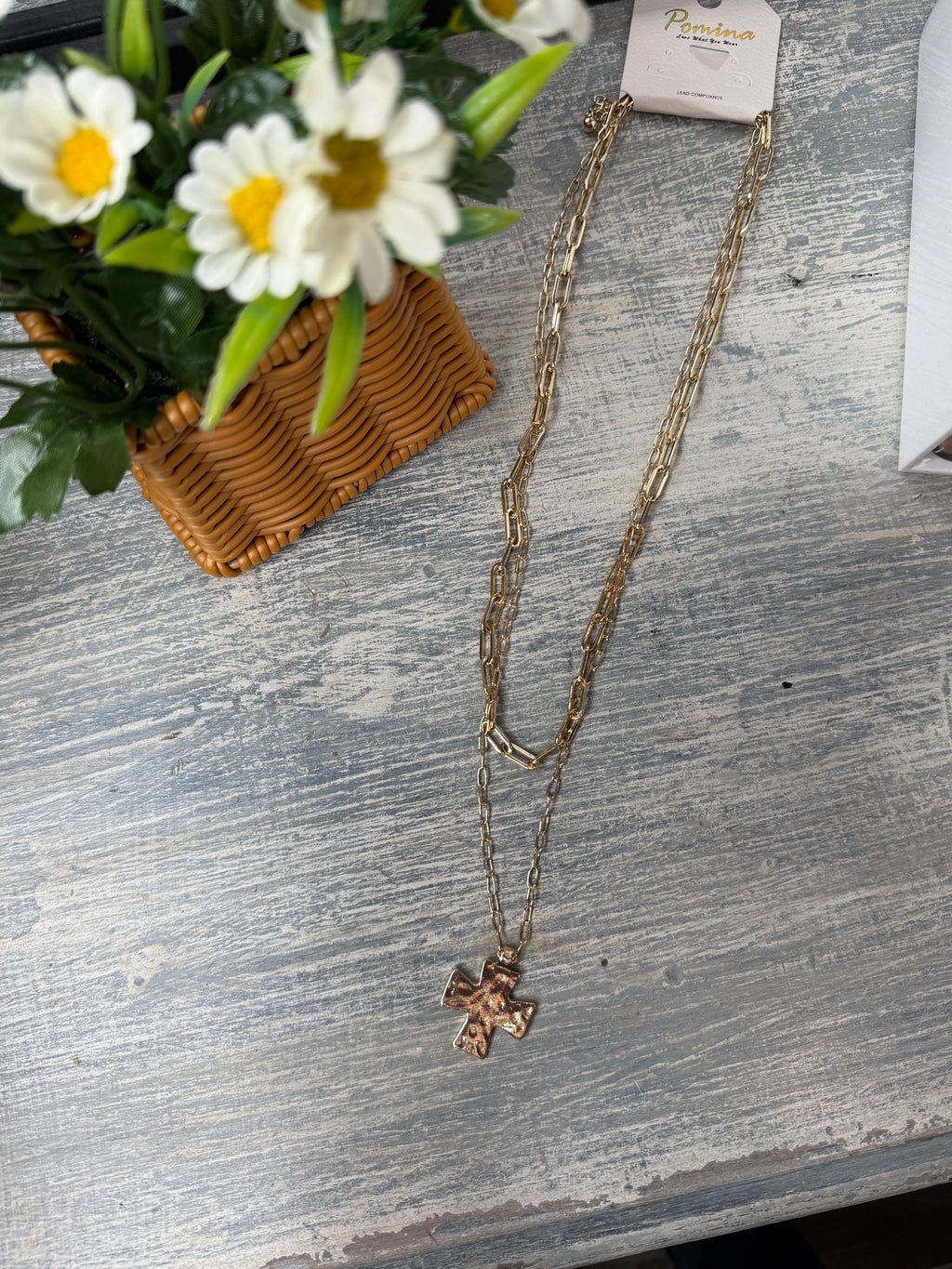Faith in Layers Cross Necklace