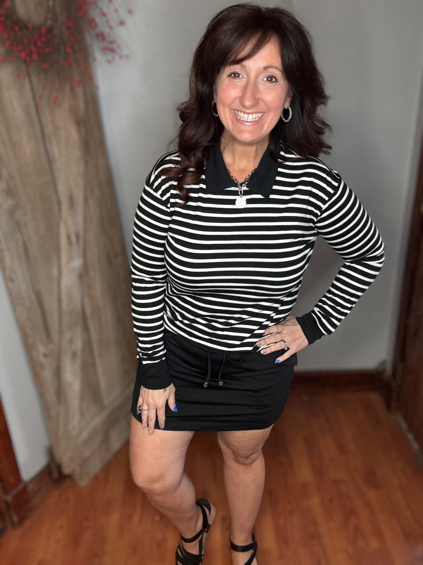 After Dark Black Skort