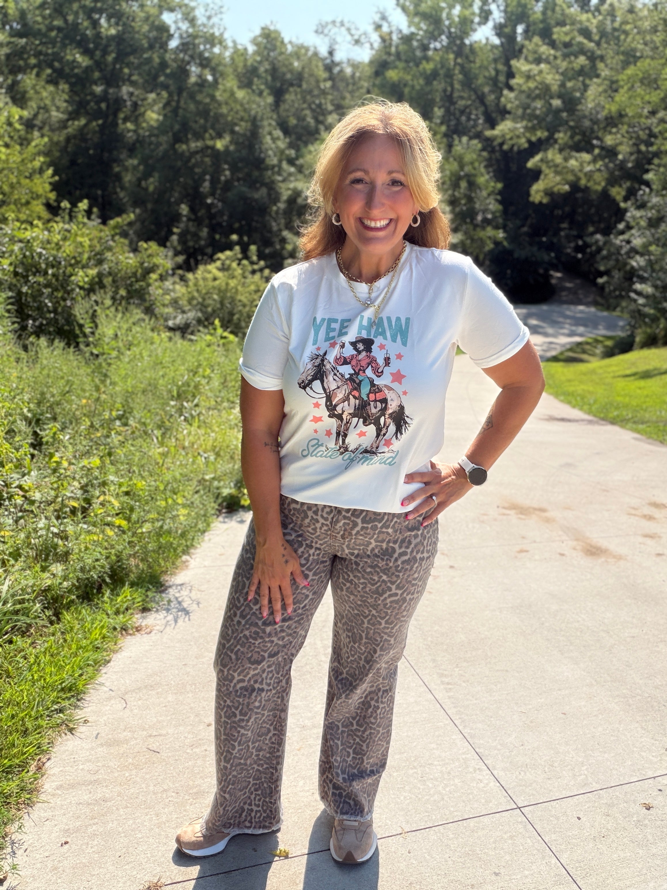 Cheyenne Leopard Jeans