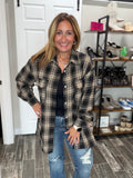 Cabin Coffee Plaid Shacket