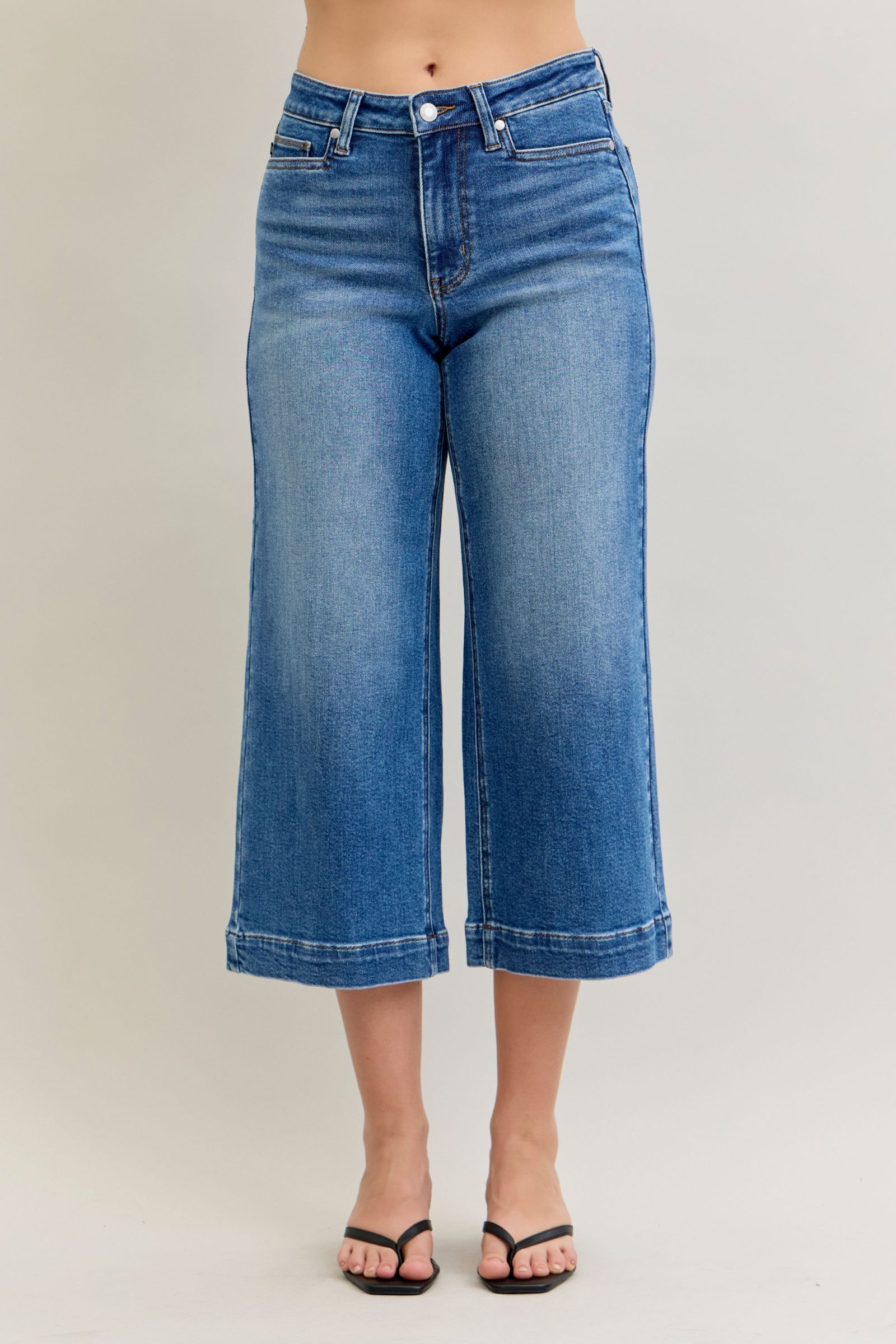 Judy Blue Vintage Vibes Wide Crop Denim