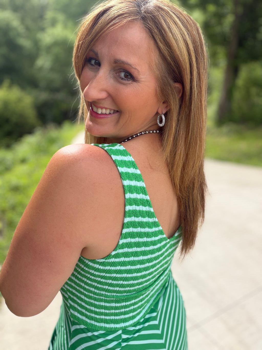 SPRING LUCIANA STRIPE DRESS