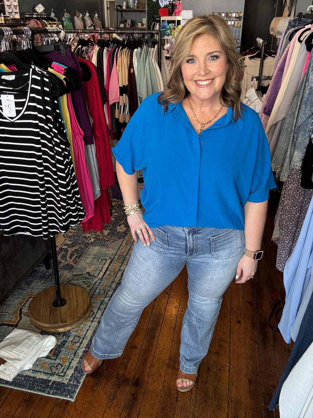 Trailblazer Medium Wash Ankle Bootcut Jeans