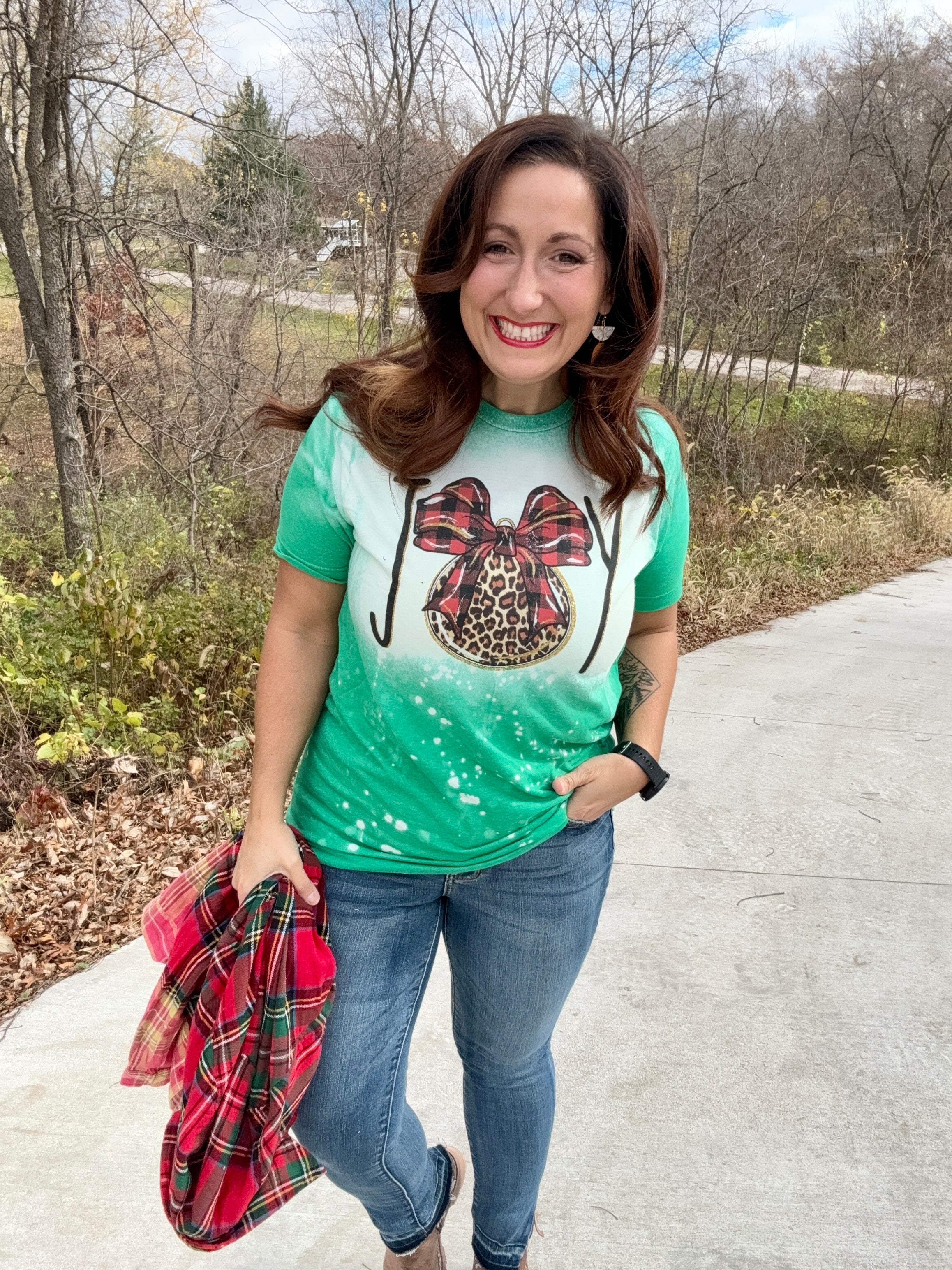 Leopard & Joy Graphic T