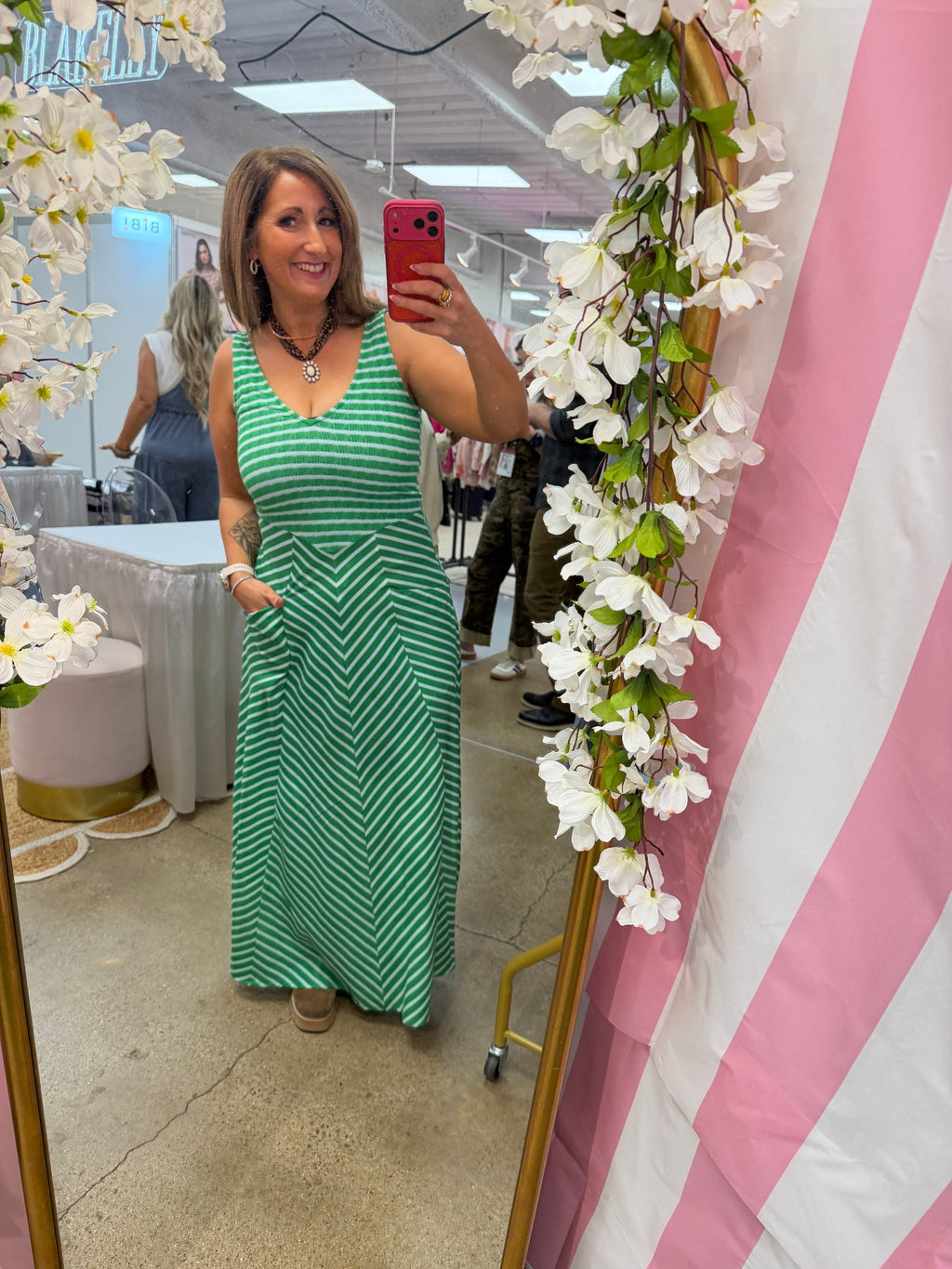 SPRING LUCIANA STRIPE DRESS