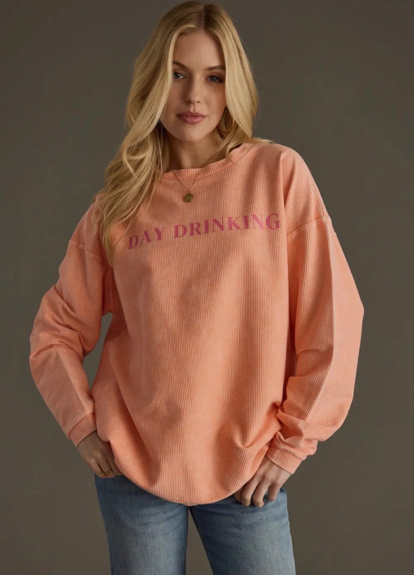 Day Drinking Cord Sweatshirt