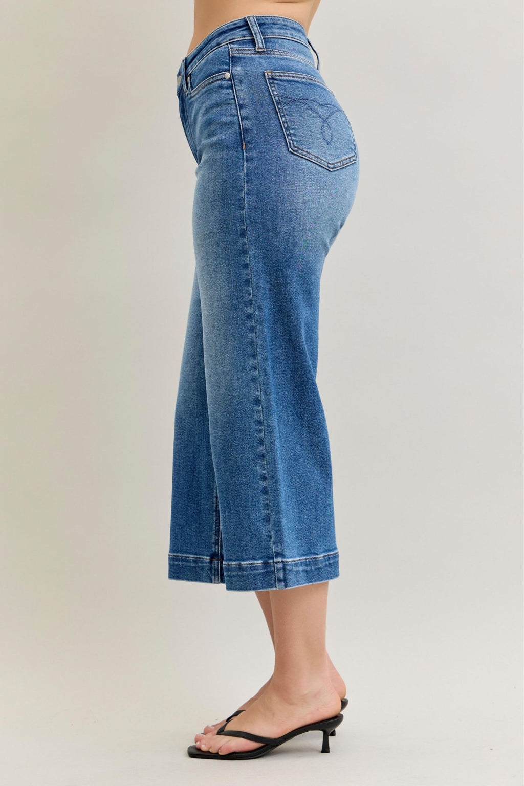 Judy Blue Vintage Vibes Wide Crop Denim