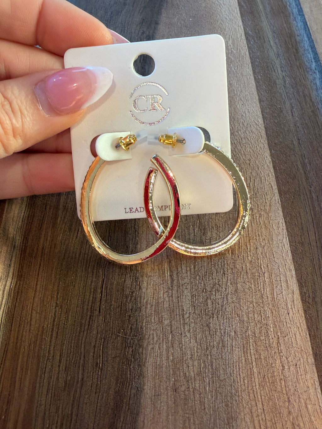Bling Pave Hoops