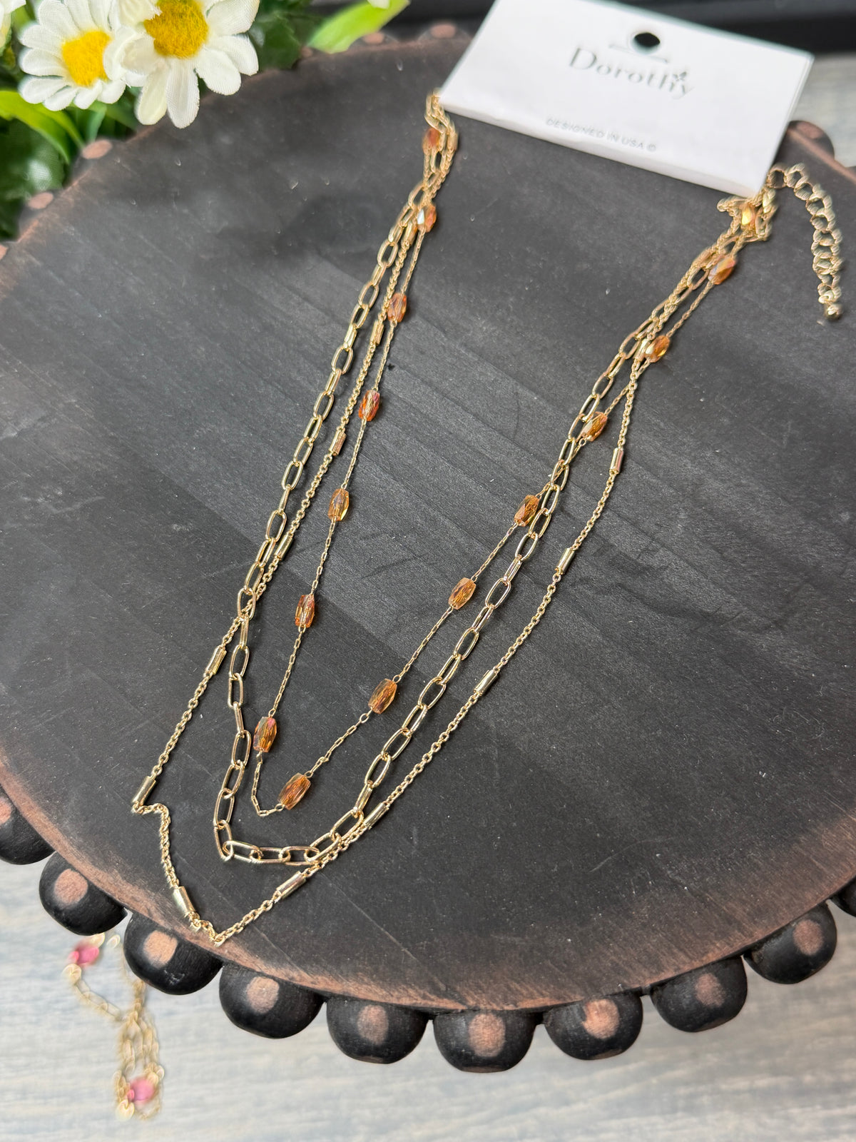 Golden Glow Layered Necklace