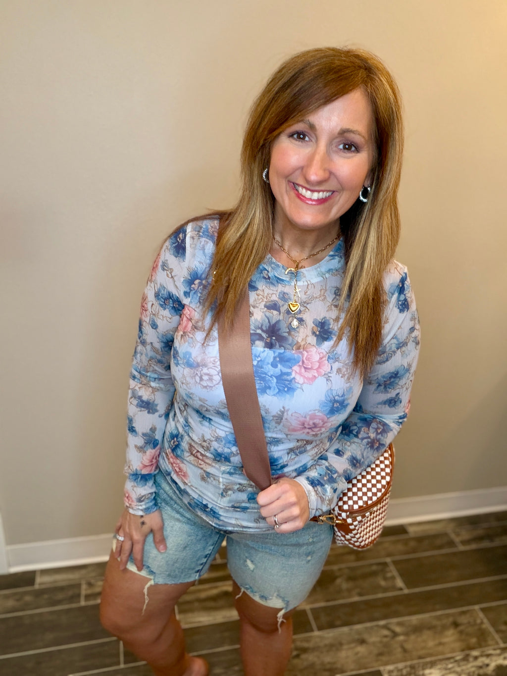 Midnight Garden Mesh Top