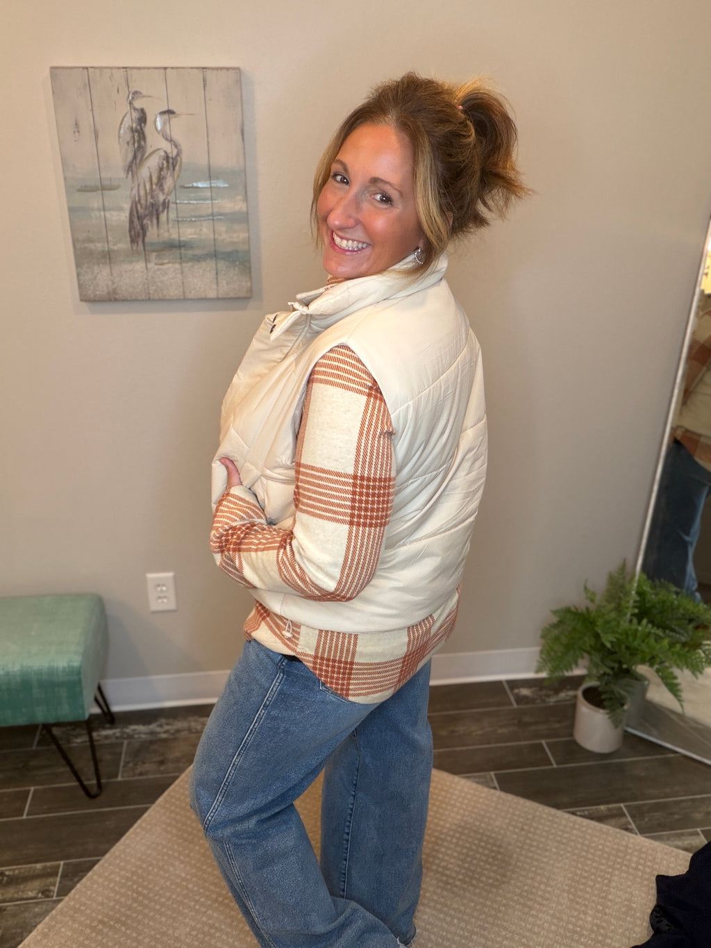 Vanilla Cream Puffer Vest