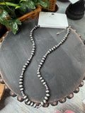 Silver Saddle Bead Necklace