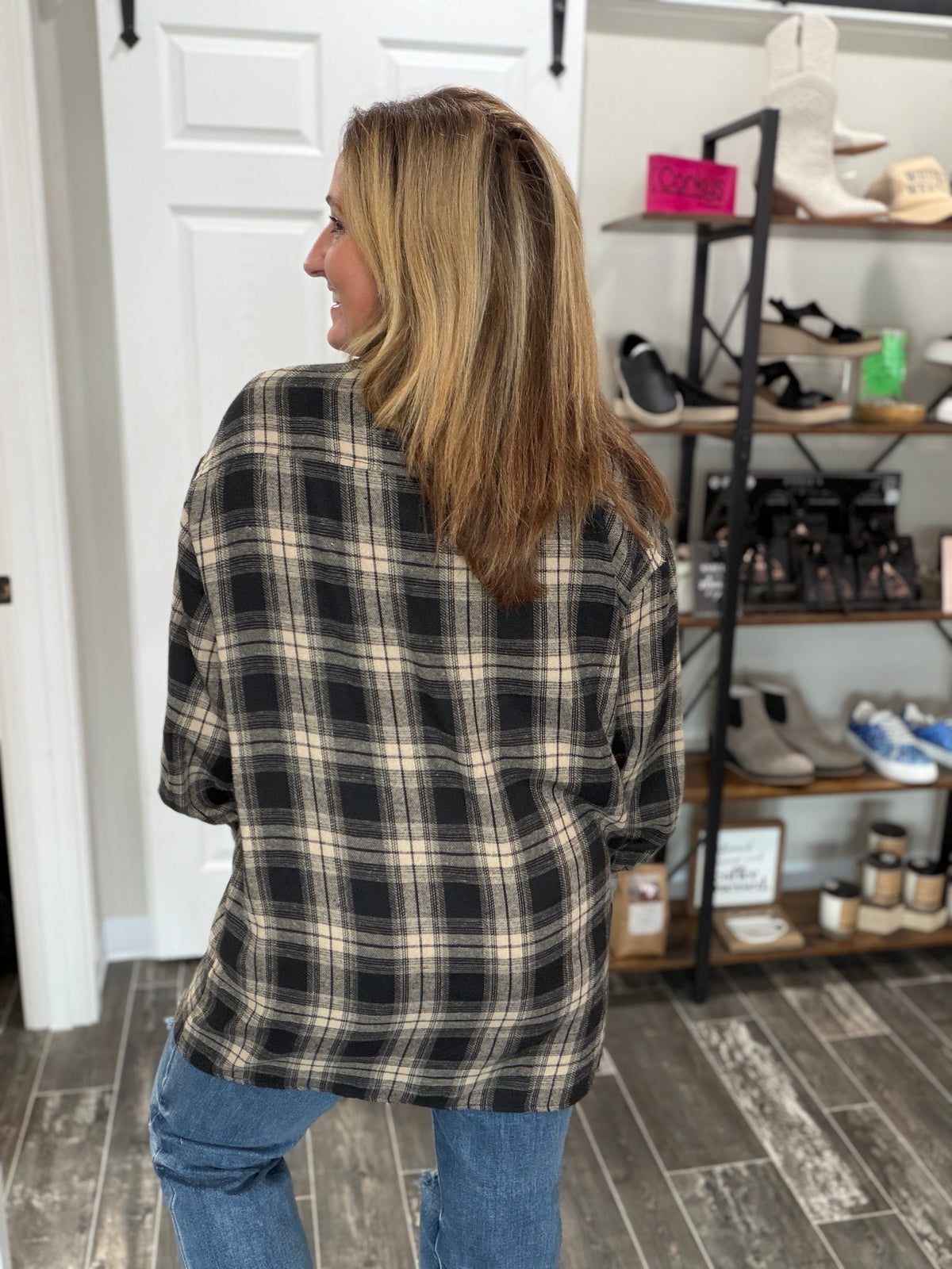 Cabin Coffee Plaid Shacket