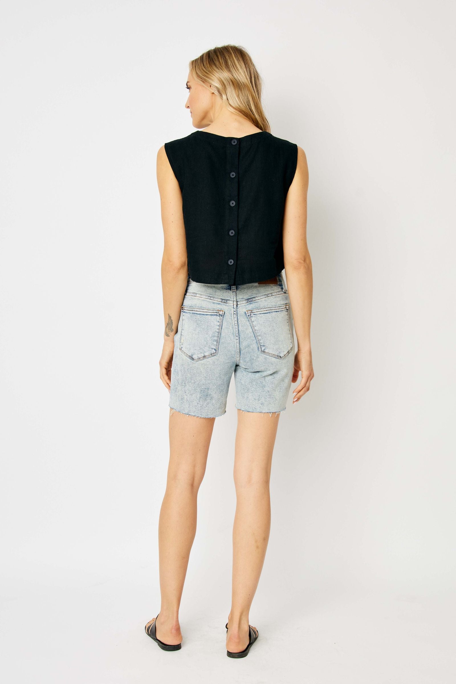 Judy Blue Vintage Rebel Boyfriend Shorts