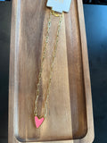Pink Heart Necklace