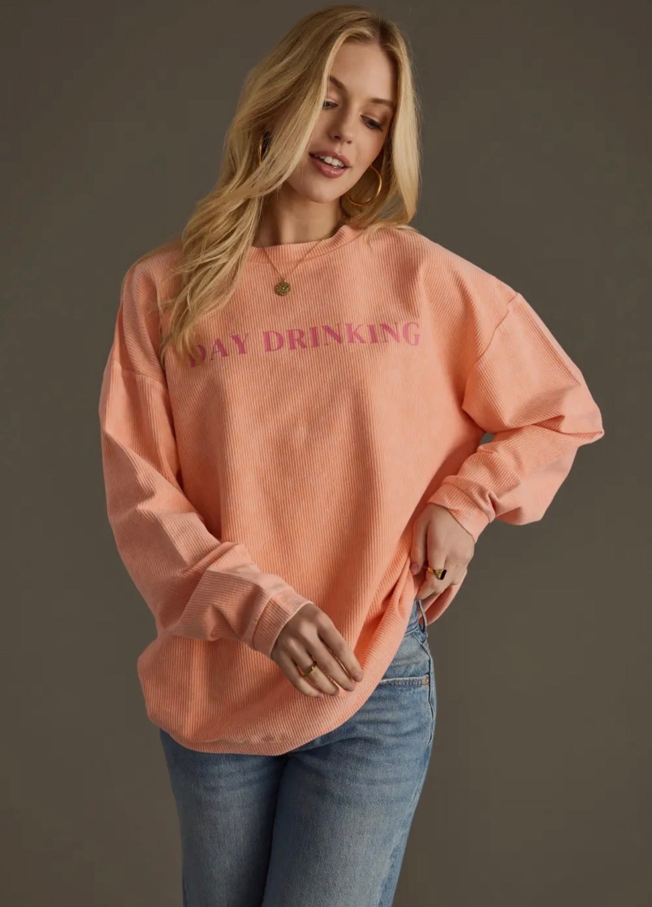Day Drinking Cord Sweatshirt