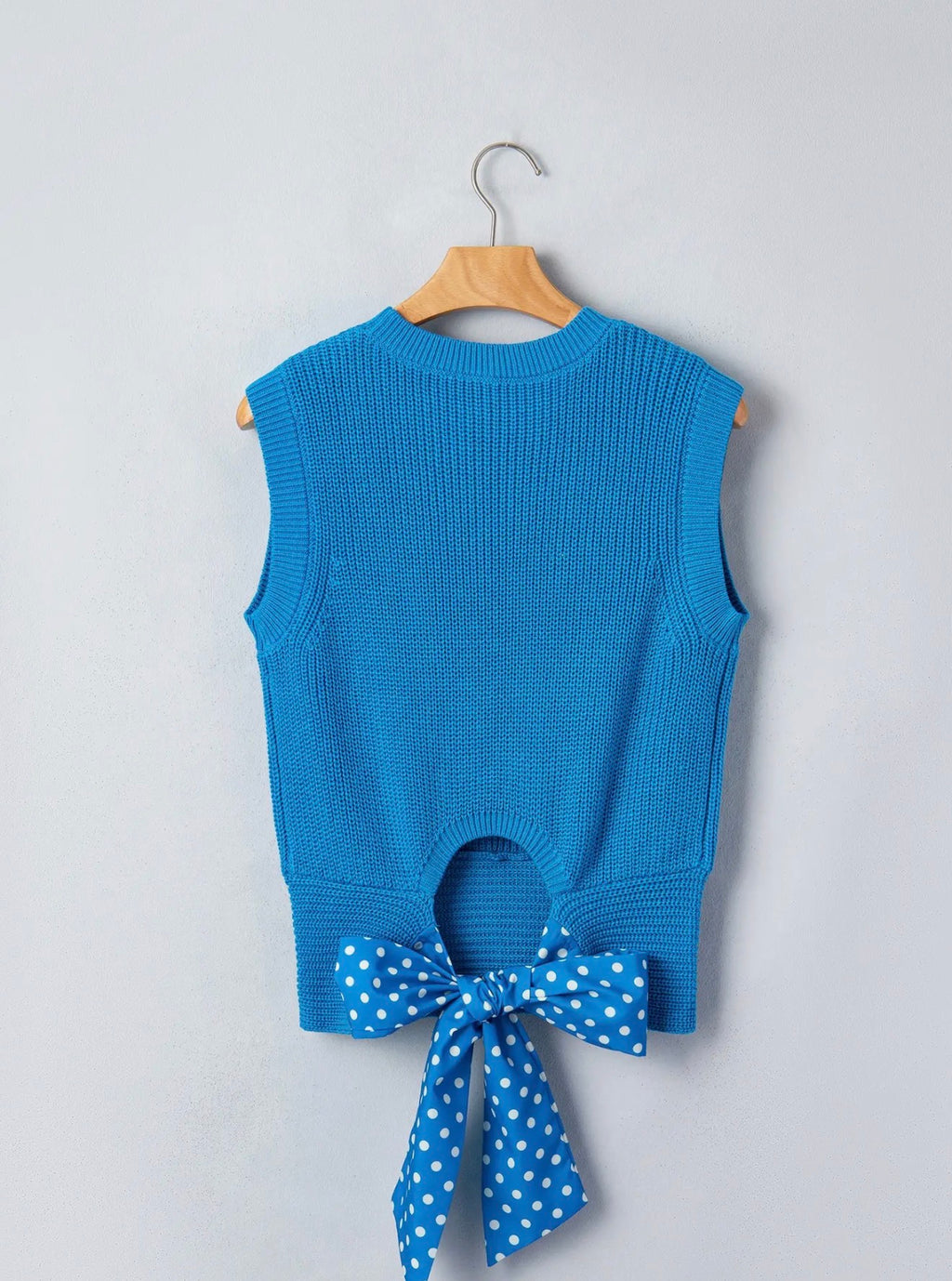 Blue Skies Bow Knit Tank