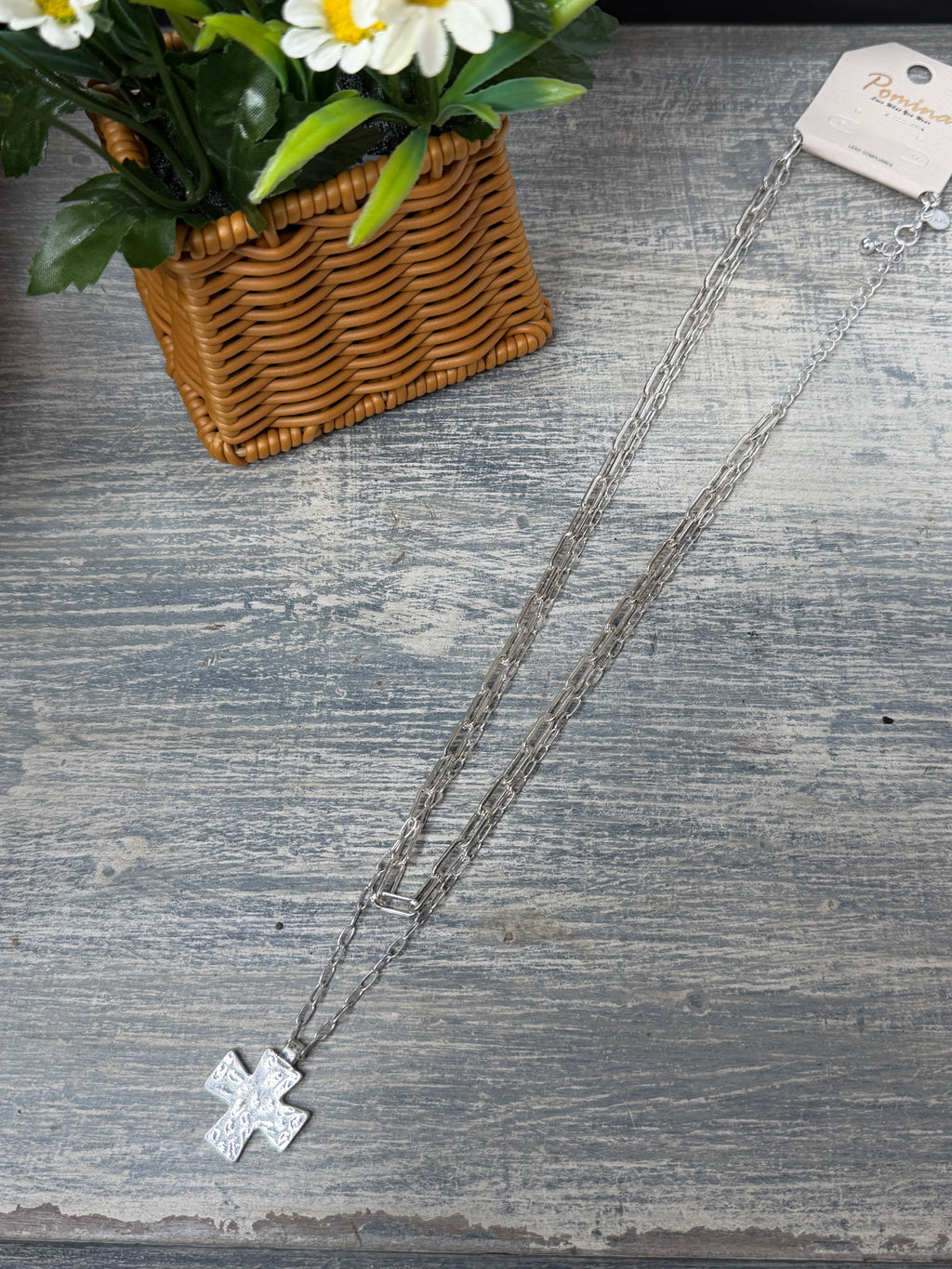 Faith in Layers Cross Necklace