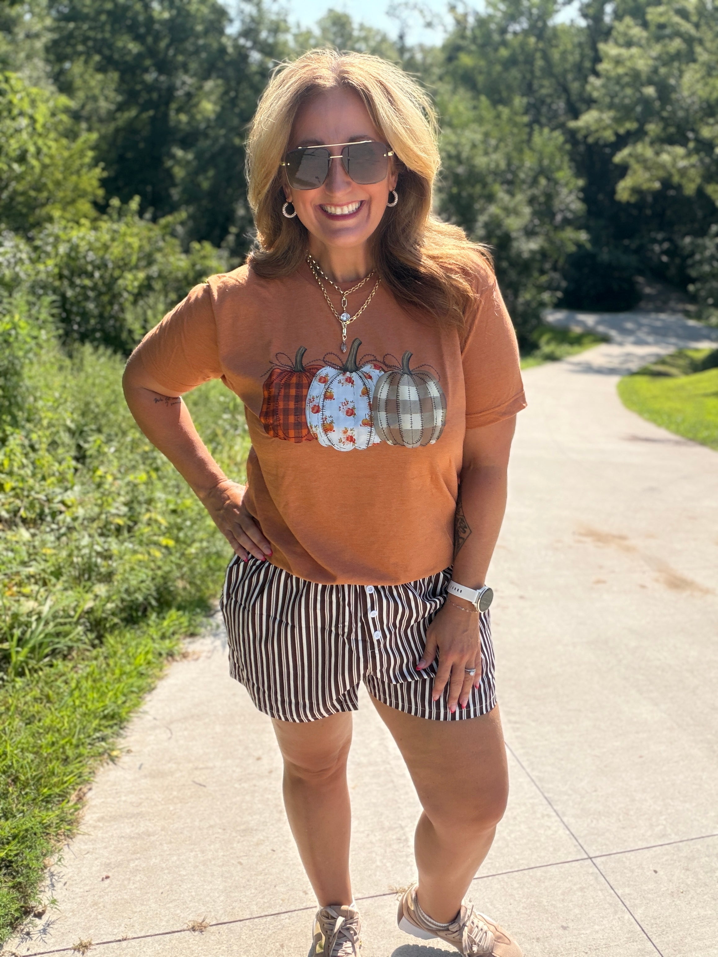 Patchwork Pumpkin Tee