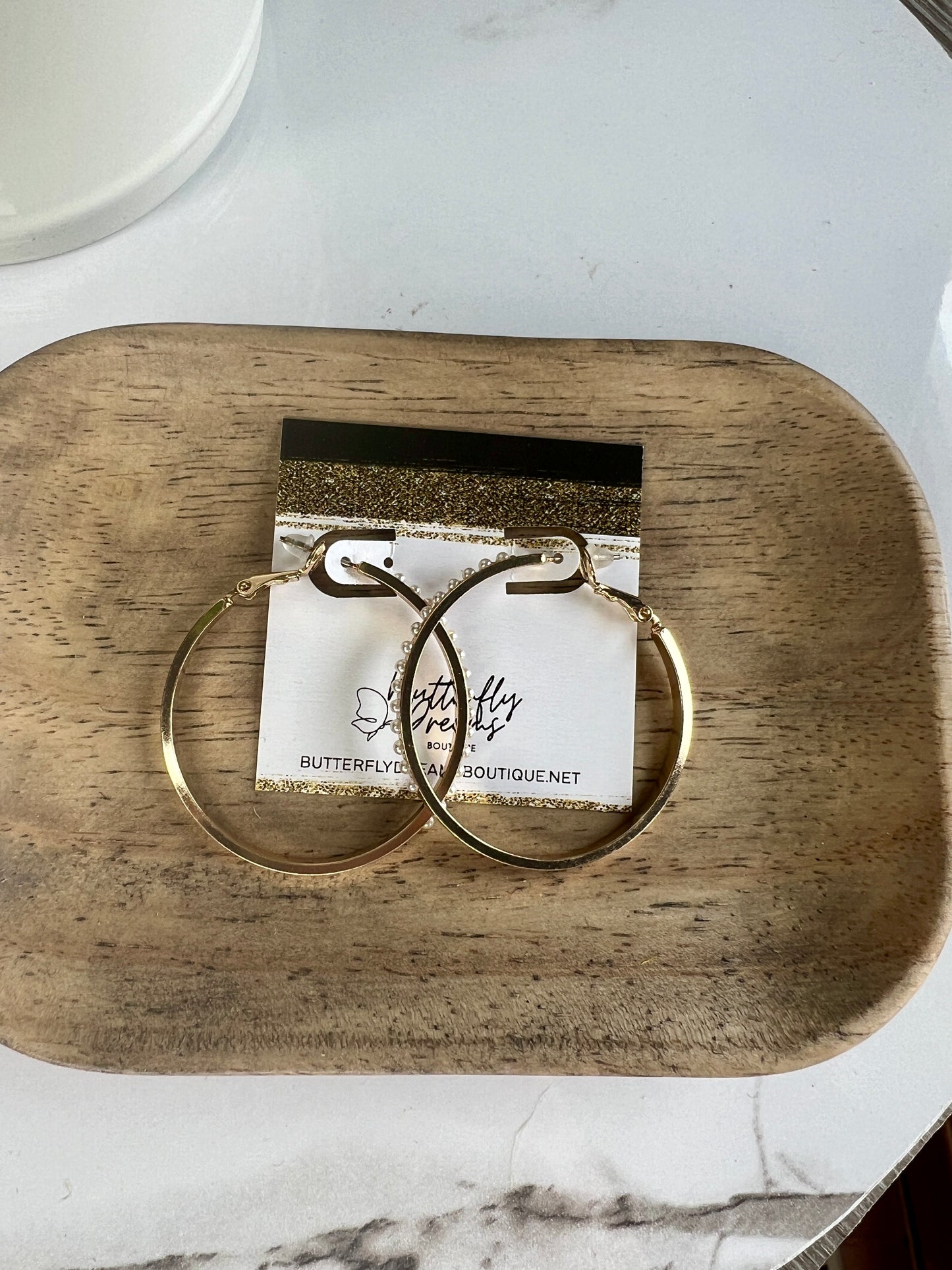 Pearl Hoops