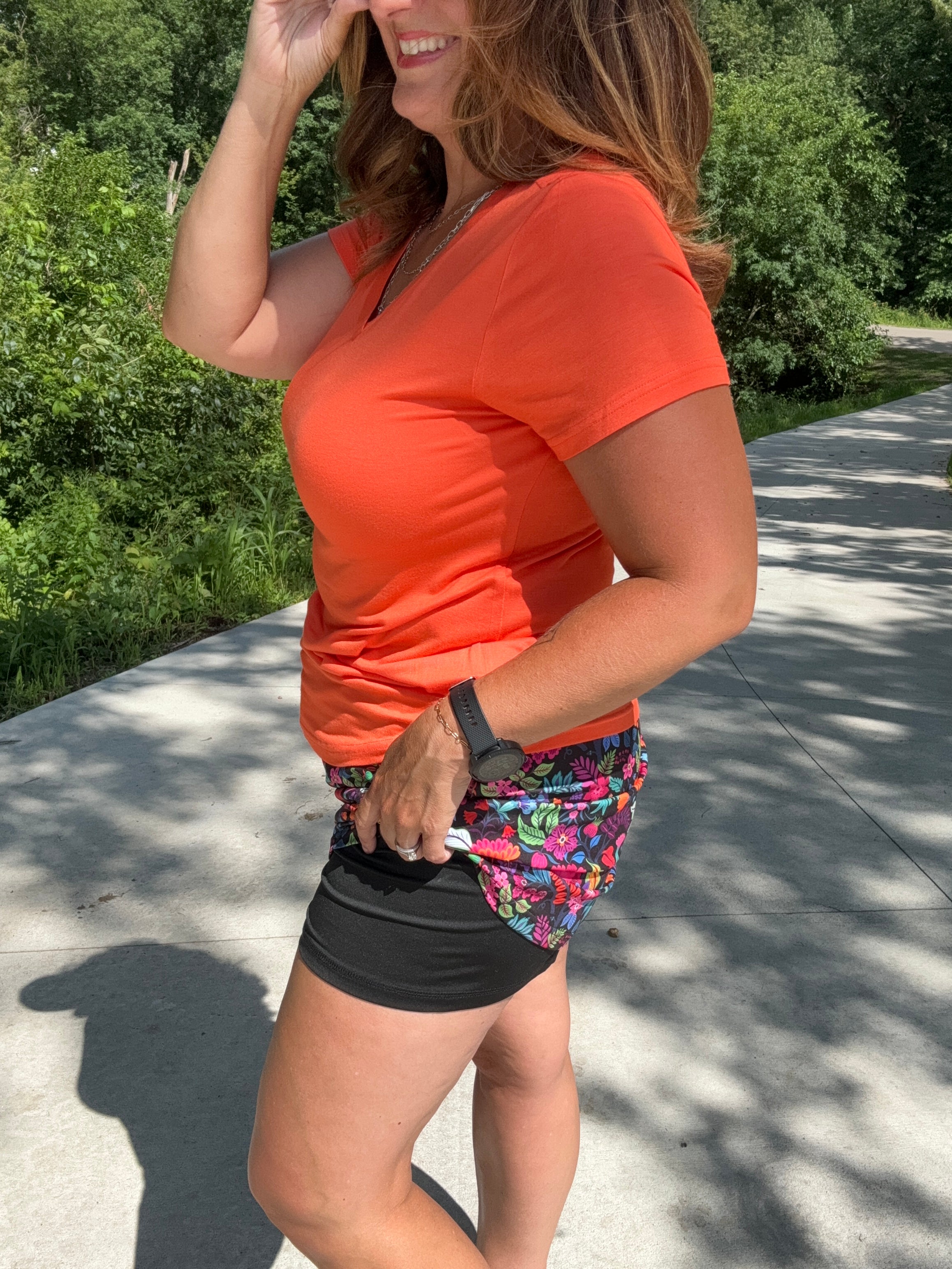 Playful Floral Skort