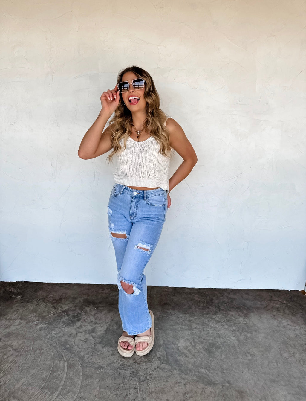Hamptons Twist Back Tank