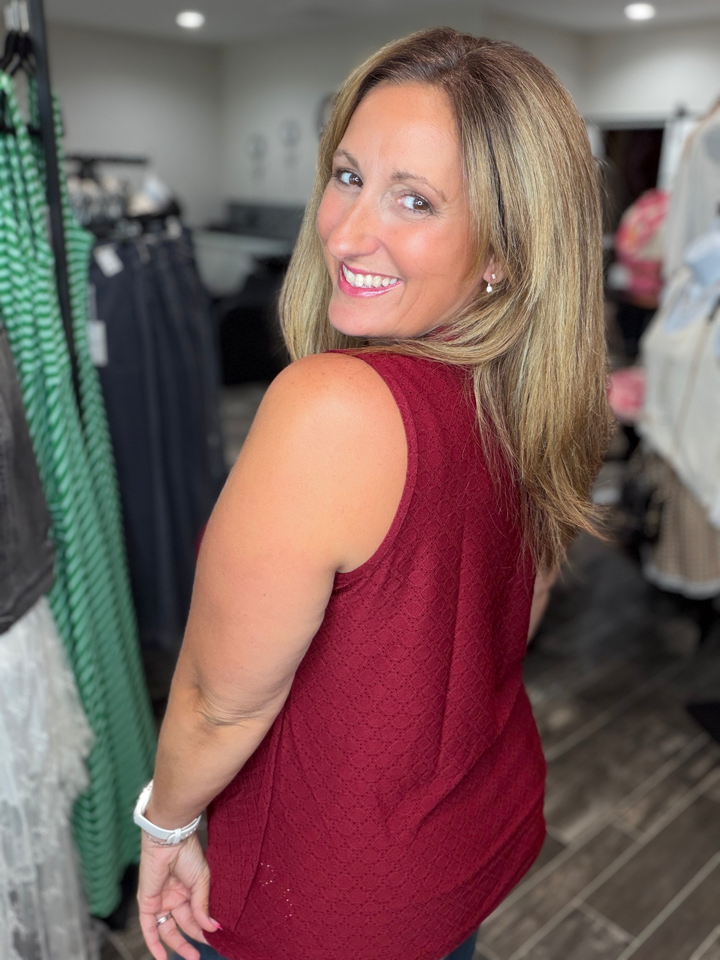 Cabernet Confidence Tank Top