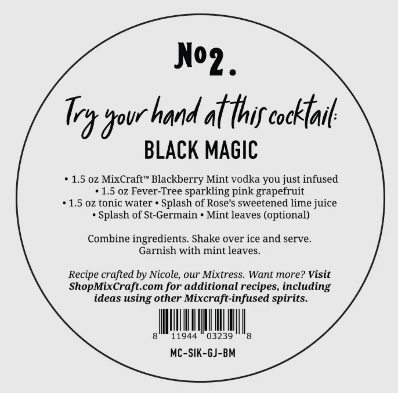 Blackberry Mint Spirit Infusion Kit