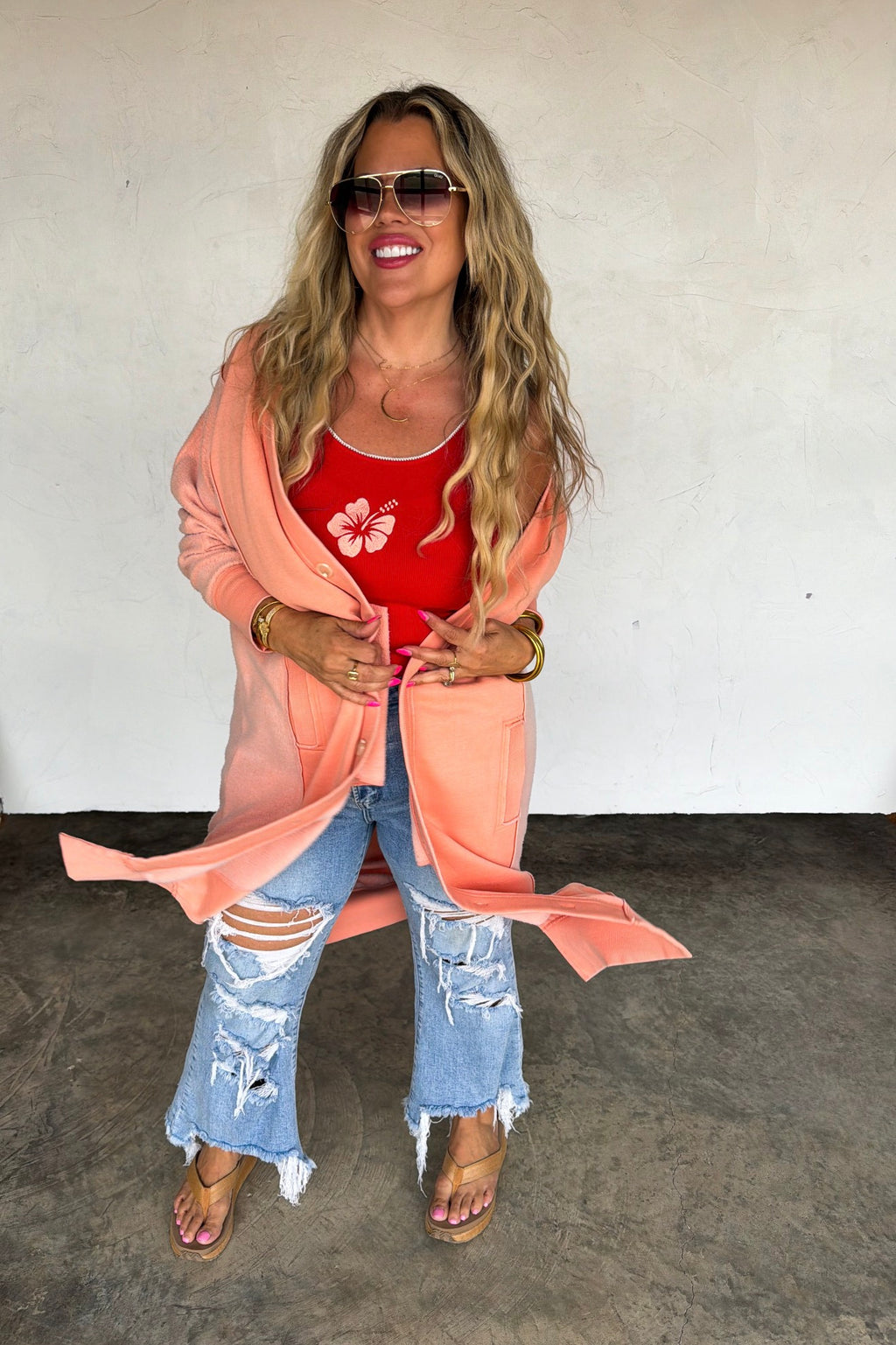 Desi Cardigan Sherbet