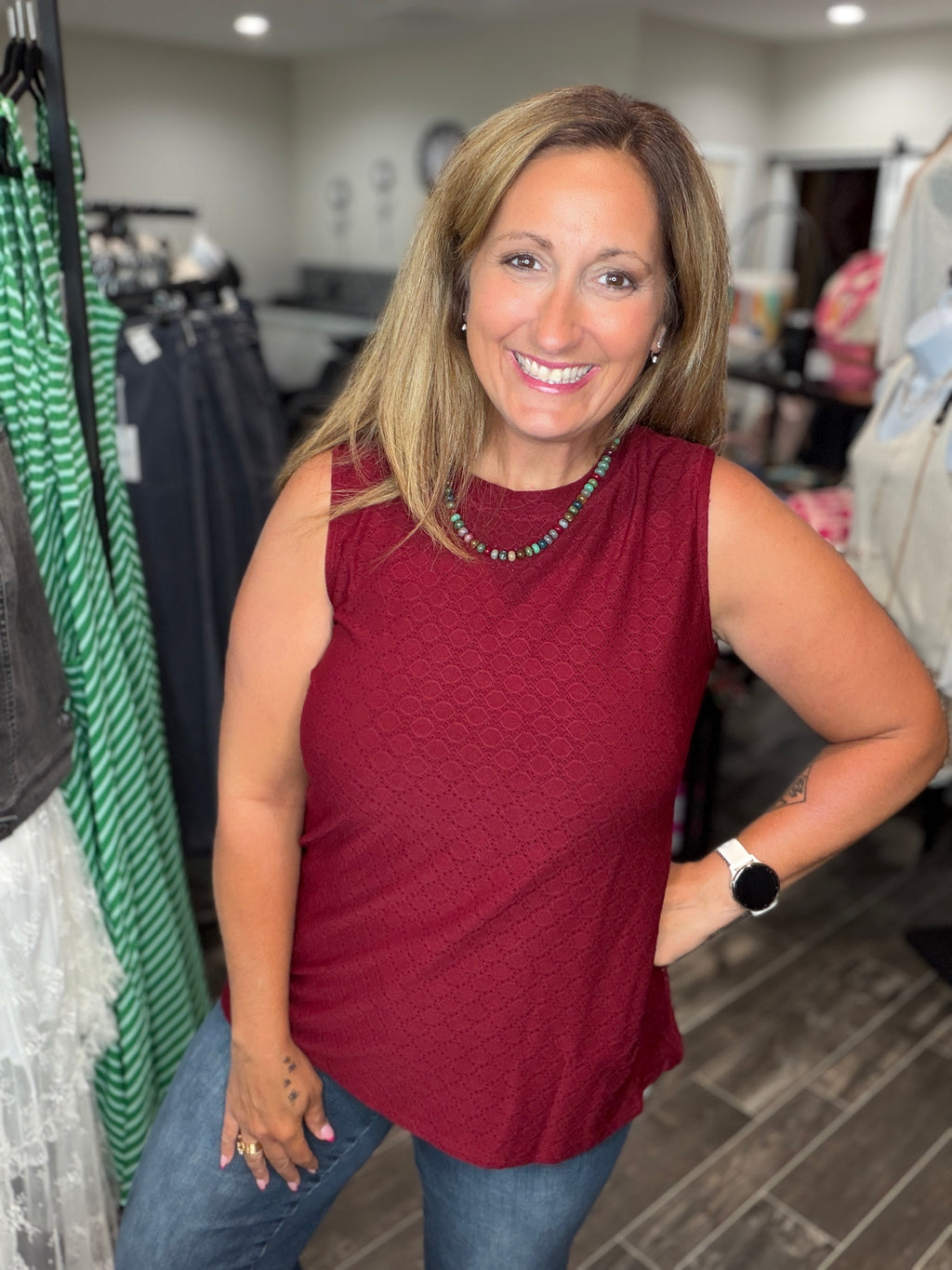 Cabernet Confidence Tank Top
