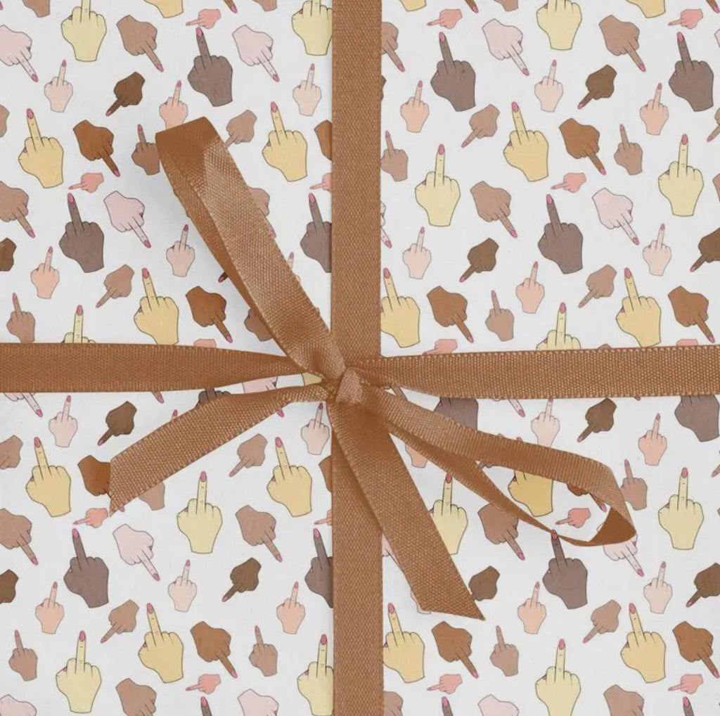 Middle Finger Wrapping Paper