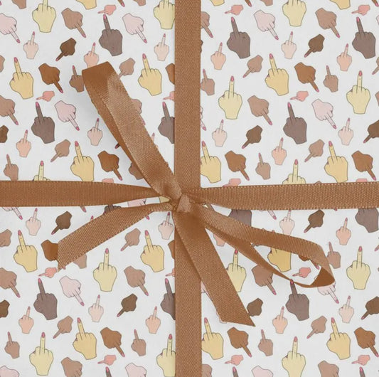Middle Finger Wrapping Paper