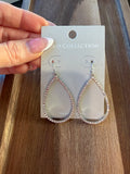 Rhinestone Teardrop Earrings