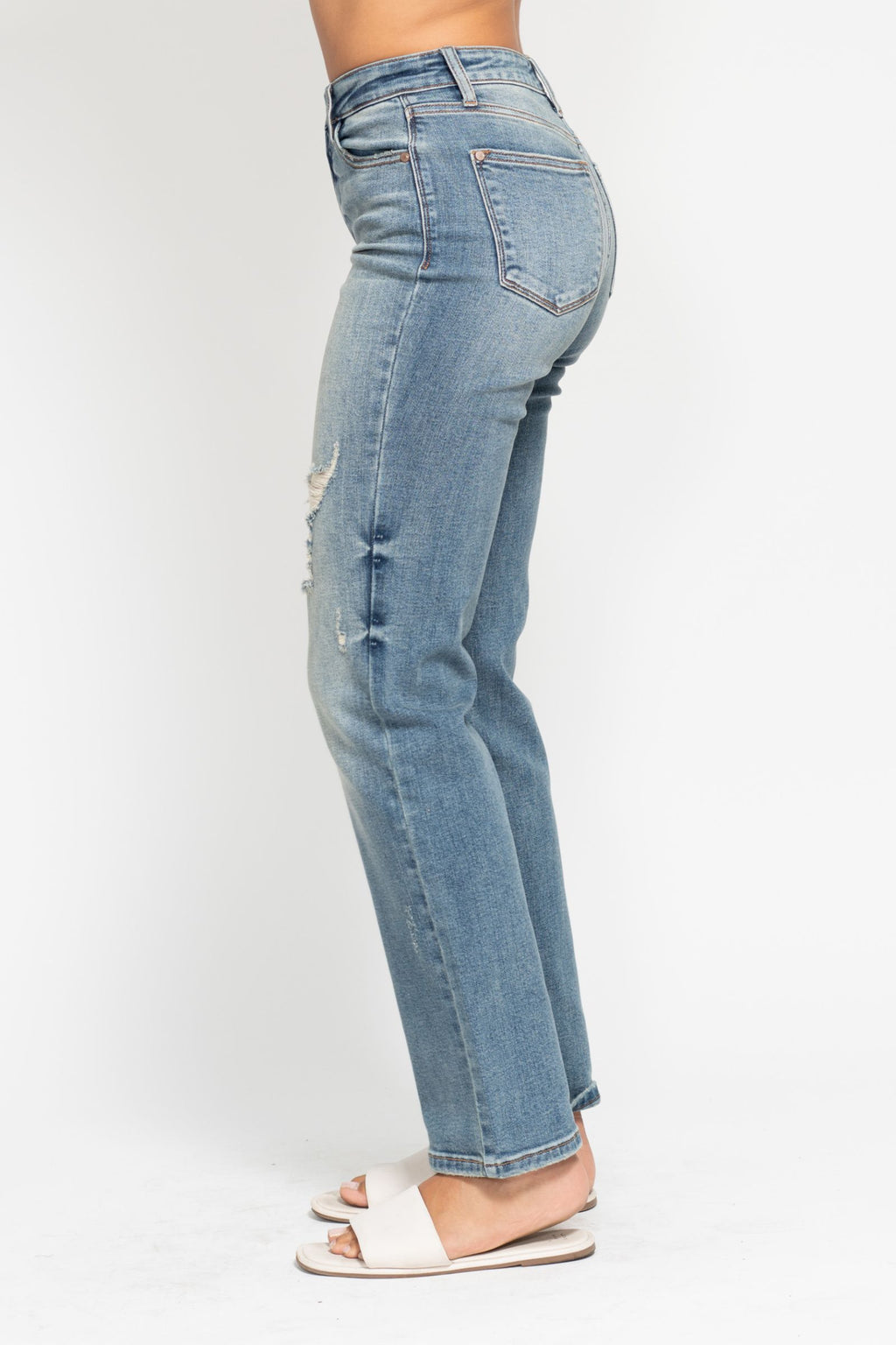 Judy Blue Rebel Straight Dad Jeans