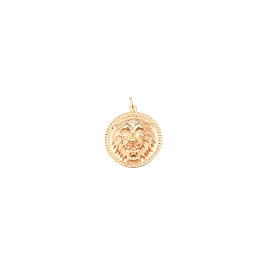 Gold Let Me Hear You Roar Lion Charm