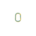 Gold Turquoise Blair Carabiner