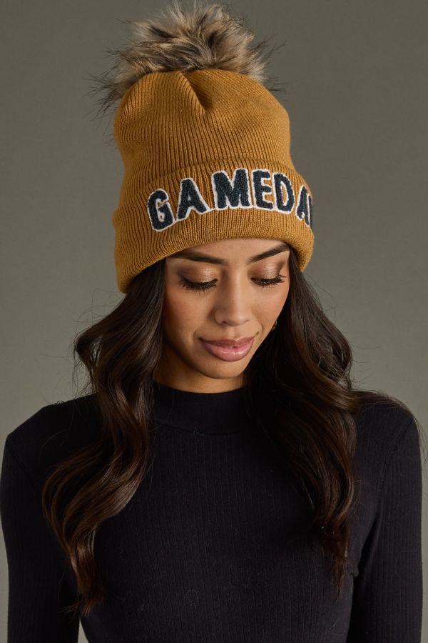 Gold Game Day Stocking Hat