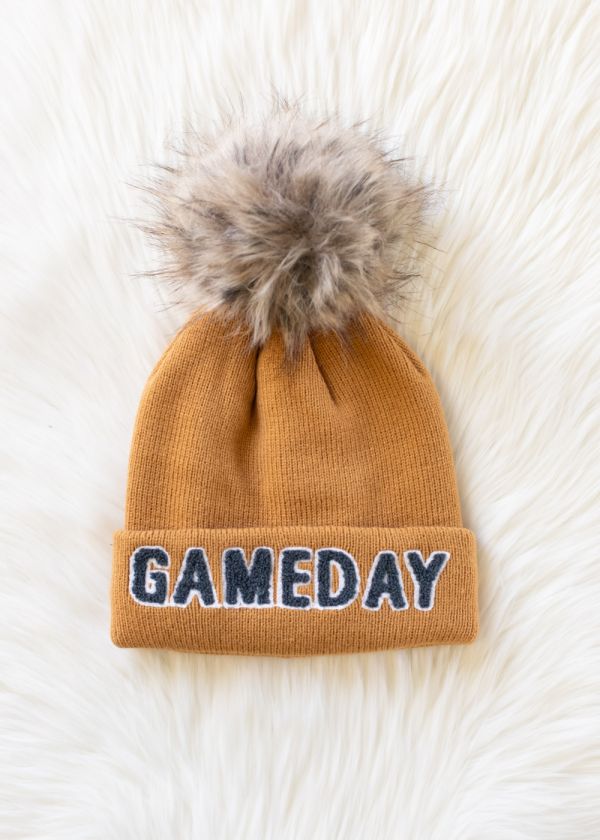 Gold Game Day Stocking Hat