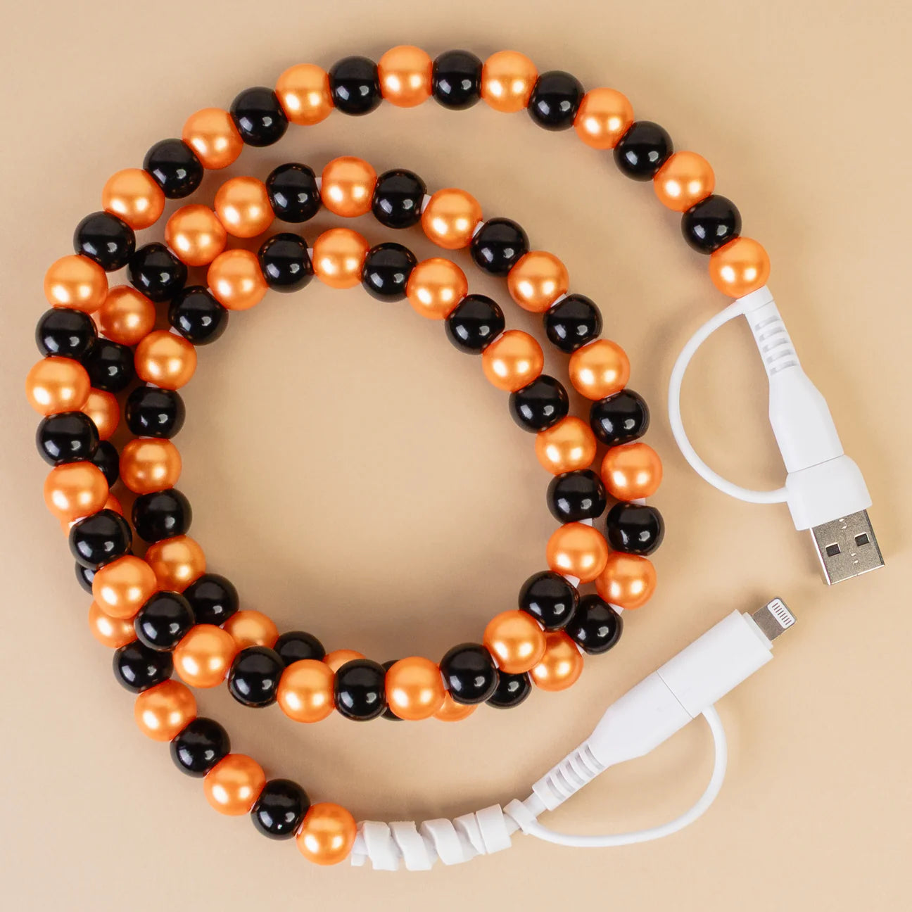 4 in 1 Charging Cable Orange & Black