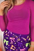 Mallory Mesh Glitter Top